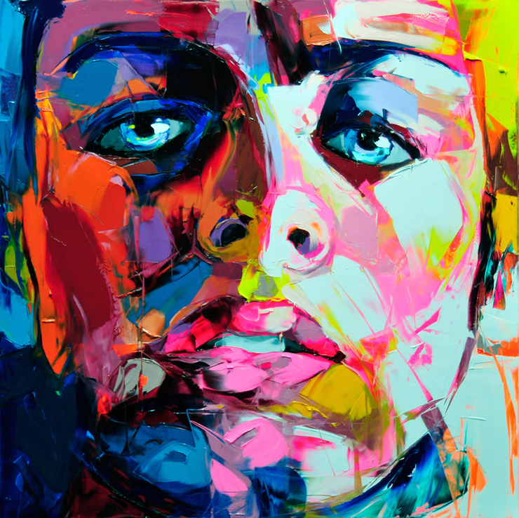 Francoise Nielly Portrait Palette Painting Expression Face030